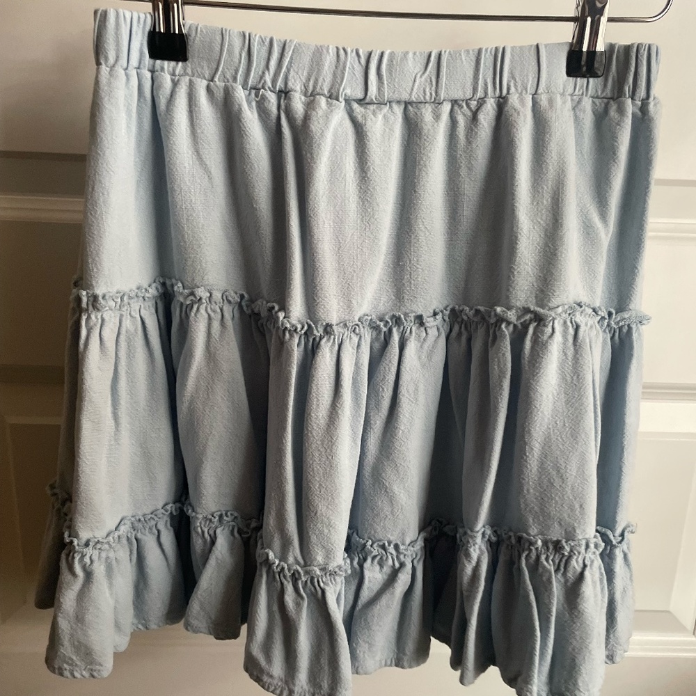 Blue Flowy Princess Polly Skirt